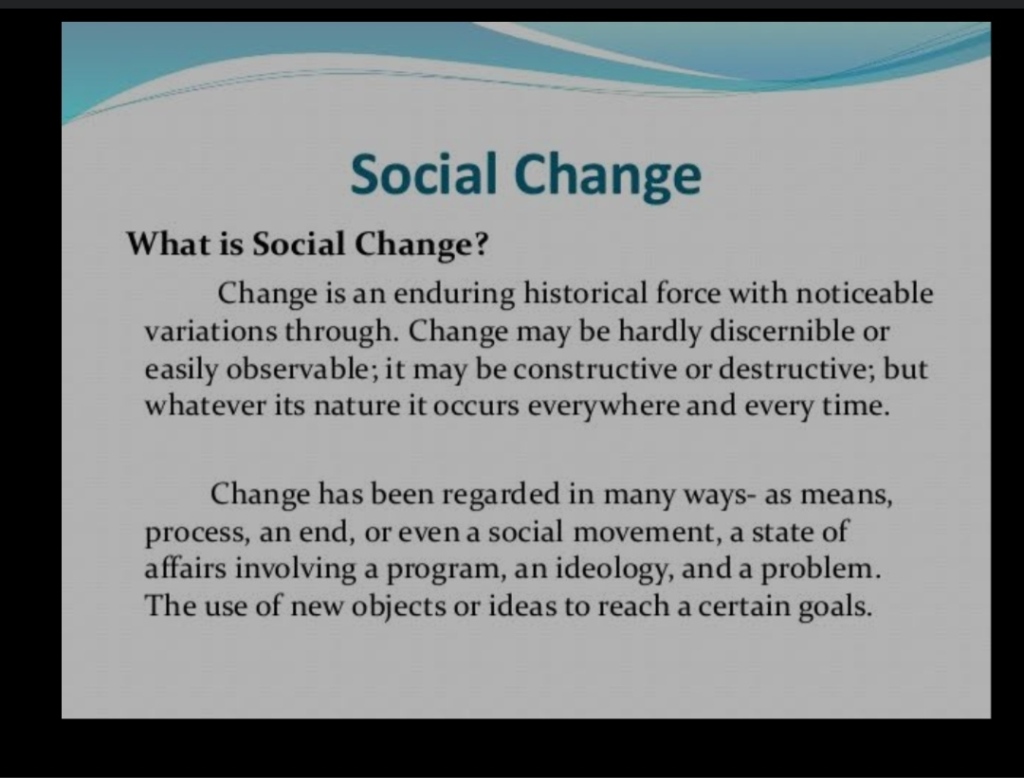 the nature of social change